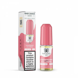 Bar Juice 5000 10ml Strawberry Ice Cream flavour (10mg Nic Salt)