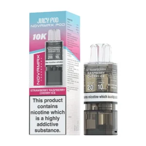 Strawberry Raspberry Cherry Ice - Juicy Pods NOVAMAX 10K Pods