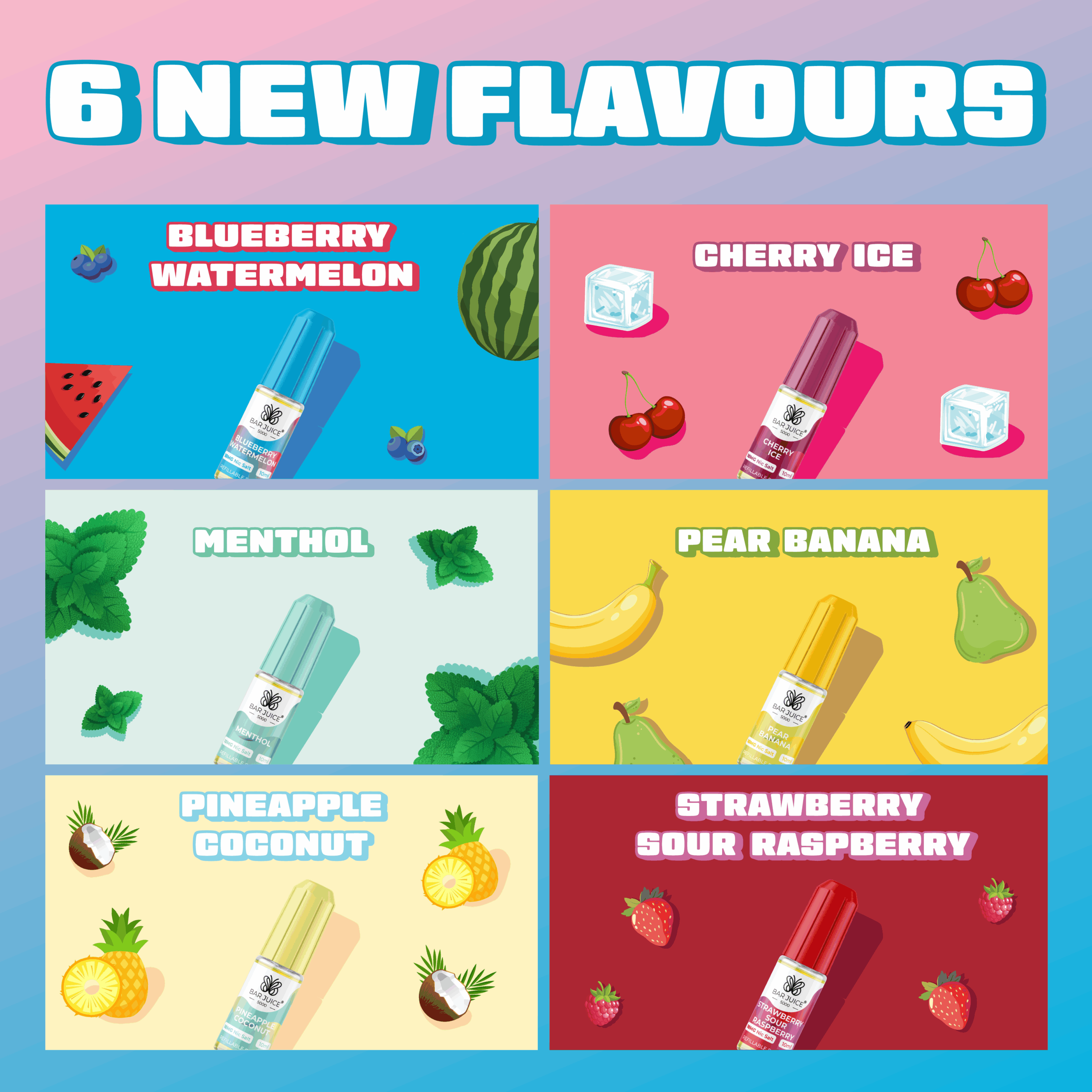 6 New Bar Juice 5000 Flavours Have Dropped - Which One Will You Try First?