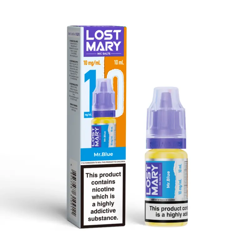 Lost20Mary20Nic20Salt20E-liquid20-2010mg20-20MrC2B7Blue.webp Mr Blue Lost Mary Nicotine Salt E-Liquid 10mg