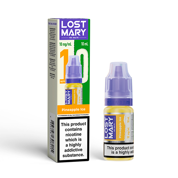 Lost20Mary20Nic20Salt20E-liquid20-2010mg20-20Pineapple-Ice.webp Pineapple Ice Lost Mary Nicotine Salt E-Liquid 10mg