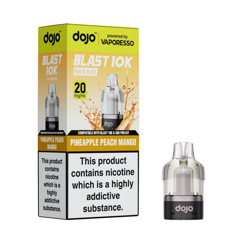 Vaporesso20Dojo20Blast2010k2030k20Replacement20Prefilled20Pods20-20PINEAPPLE-PEACH-MANGO.webp Pineapple Peach Mango Dojo Blast 10k 30k Pods