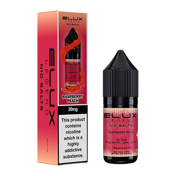 Elux Legend Nicotine Salts Raspberry Peach