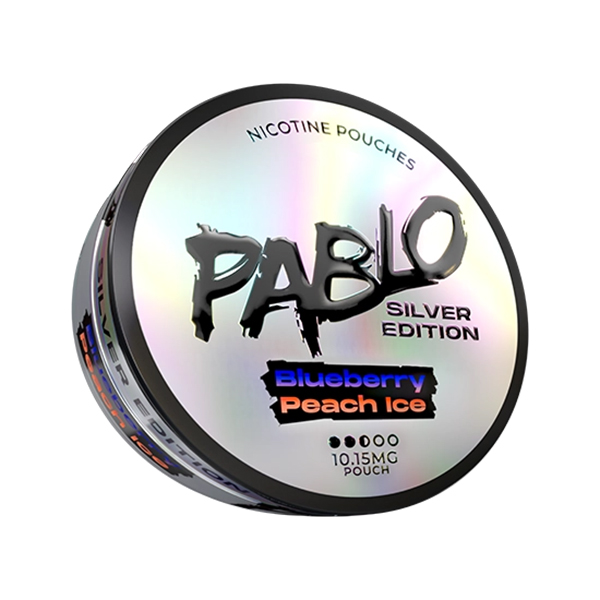 Blue Peach Ice (10mg) - Pablo Silver Nicotine Pouches