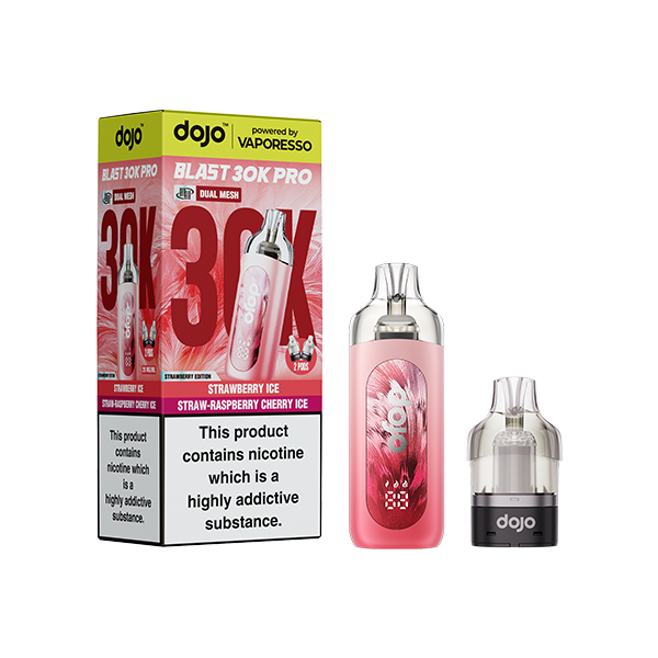 Strawberry Edition (20mg) - Vaporesso Dojo Blast 30k Pro Kit